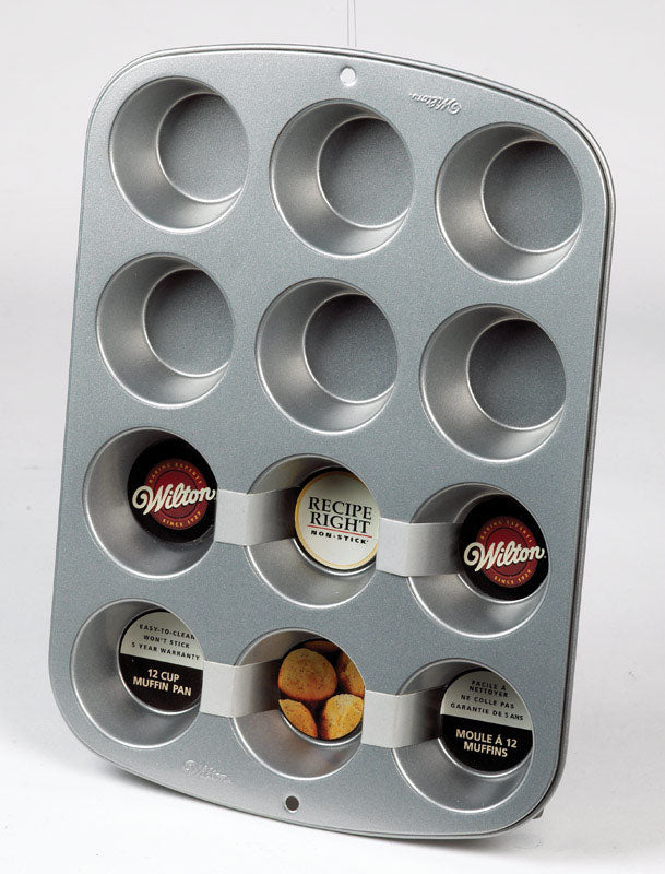 WILTON - Wilton 4.3 in. W X 15.4 in. L Muffin Pan Silver