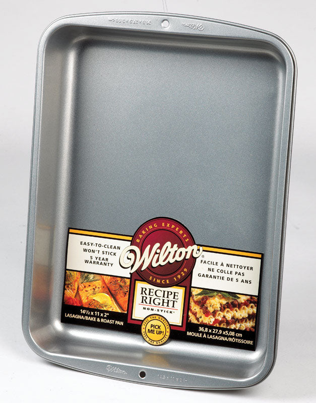 WILTON - Wilton 11 in. W X 14-1/2 in. L Lasagna Pan Silver