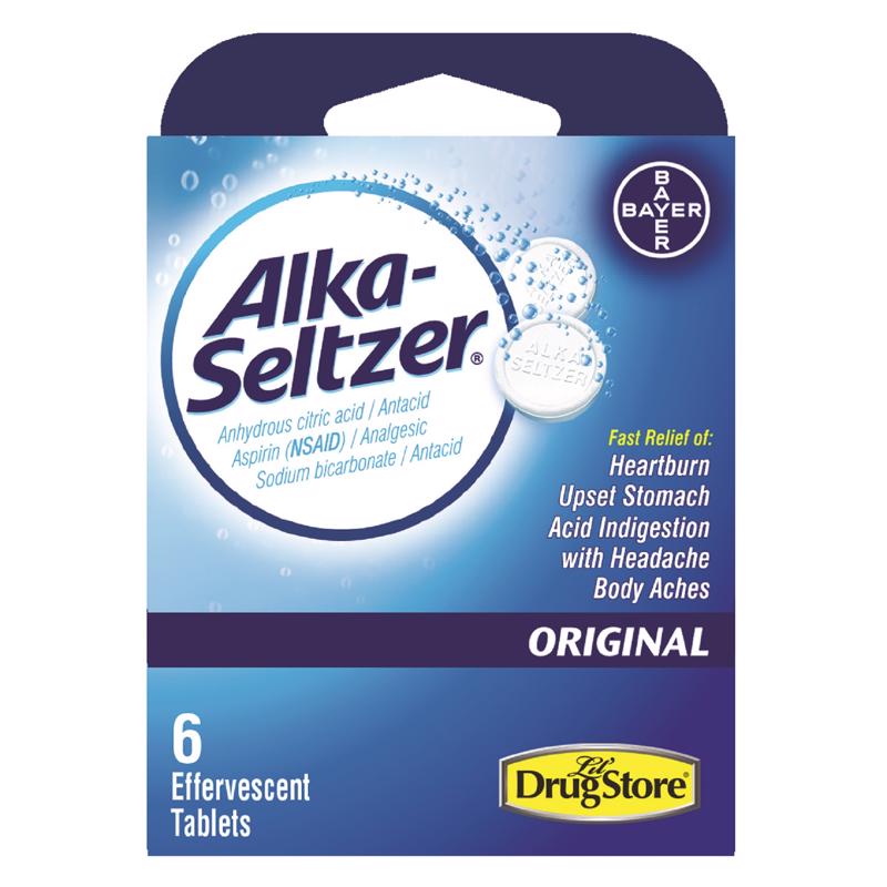 ALKA SELTZER - Alka Seltzer Original Antacid 6 ct - Case of 6
