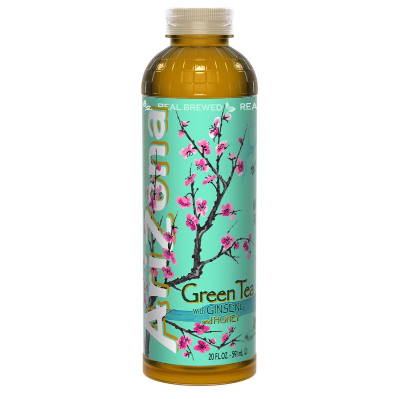 ARIZONA - AriZona Green Tea with Ginseng and Honey Beverage 20 oz 1 pk - Case of 24