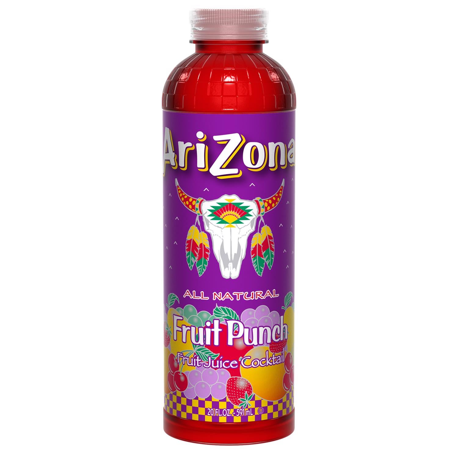 AriZona Fruit Punch Beverage 20 oz 1 pk - Case of 24