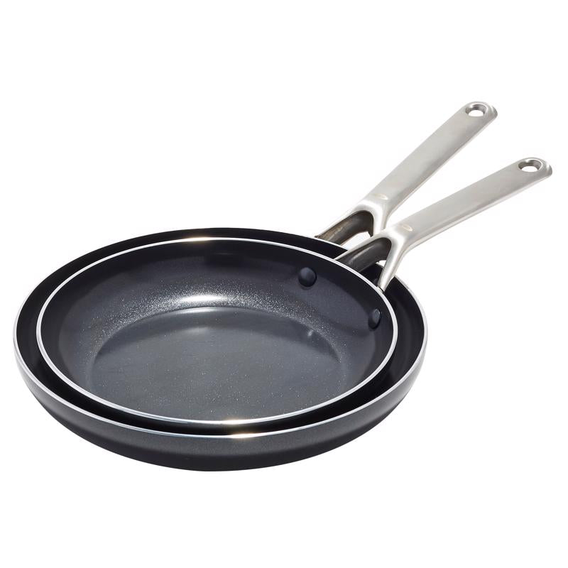 OXO - OXO Agility Ceramic Fry Pan Set Black