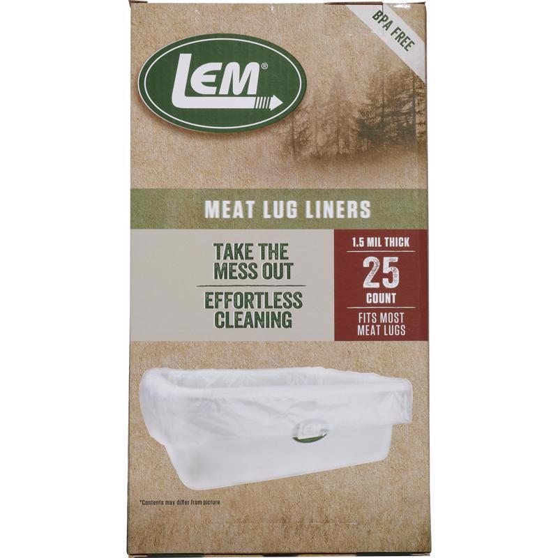 LEM - LEM Clear Meat Lug Liners 25 pk