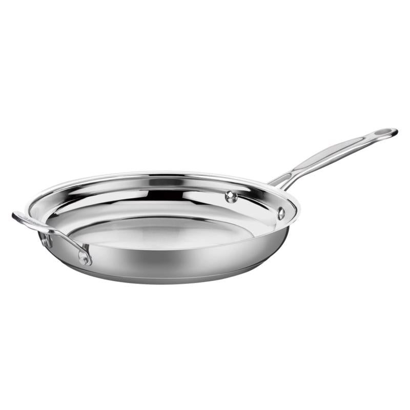 CUISINART - Cuisinart Chef's Classic Aluminum/Stainless Steel Skillet 12 in. Silver