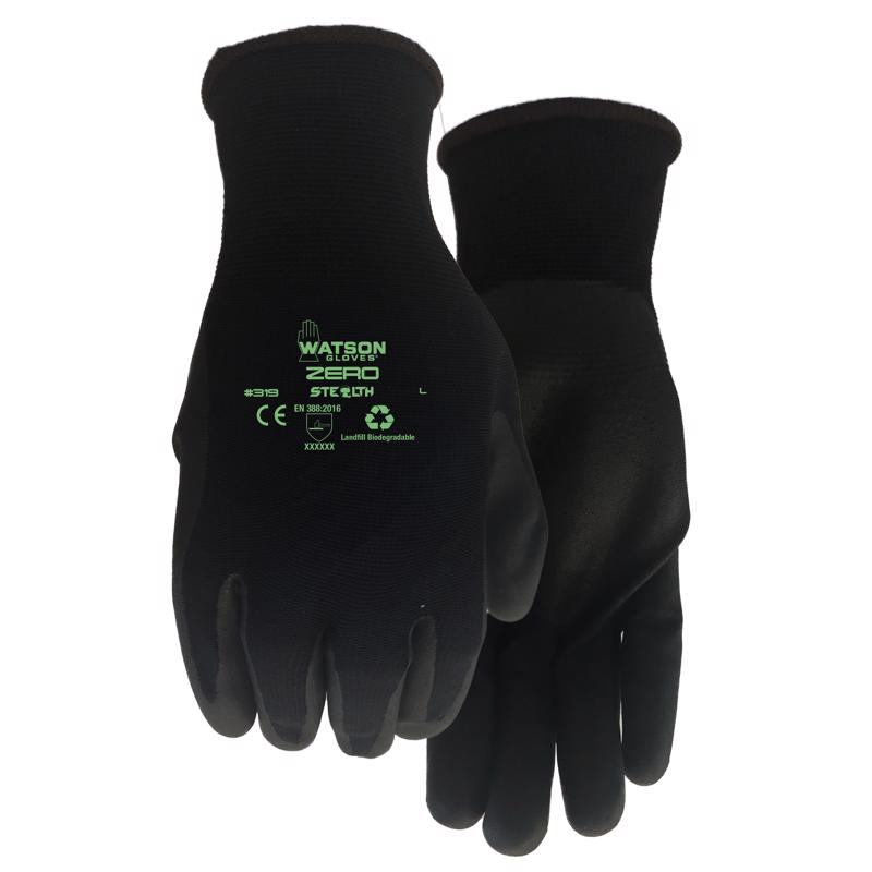 WATSON GLOVES - Watson Gloves Stealth L Nylon/Nitrile Zero Black Gloves