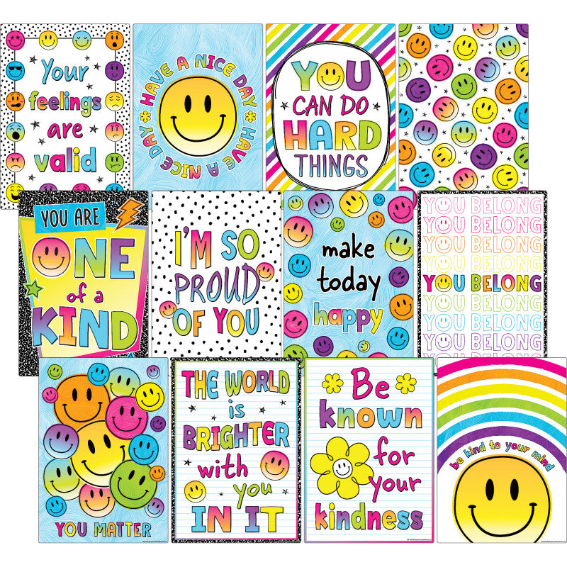 TEACHER CREATED RESOURCES - Brights 4Ever Positive Sayings Small Poster Pack, Pack of 12