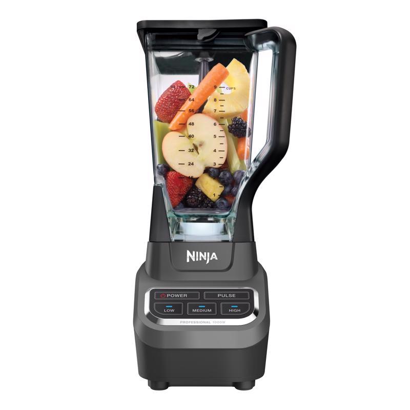 NINJA - Ninja Black Metal/Plastic Blender 72 oz 3 speed