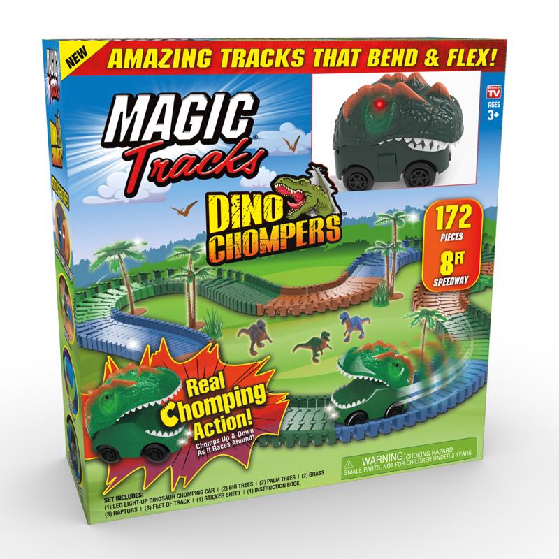 AS SEEN ON TV - As Seen on TV Magic Tracks Track Dino Chomper Assorted 172 pc