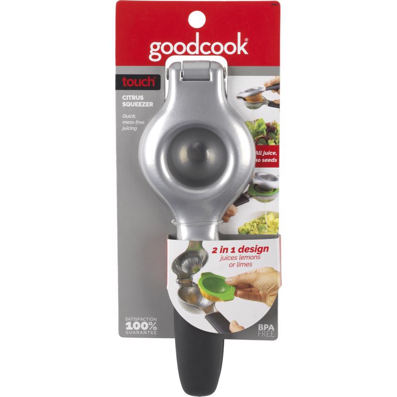 GOOD COOK - Good Cook Touch Black/Silver Aluminum Citrus Squeezer