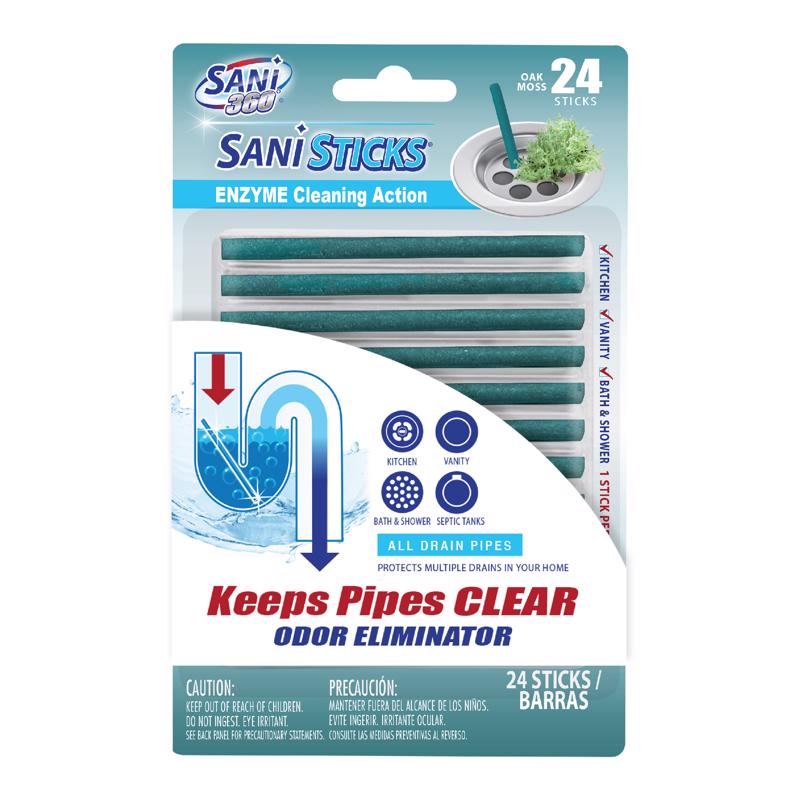 SANI 360 - SANI 360 Sani Sticks No Scent Deodorizing Multi-Purpose Cleaner Stick 24 pc