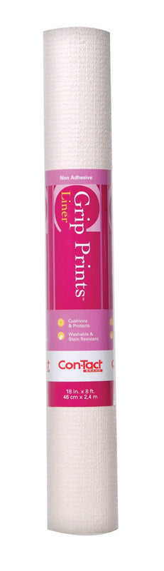 CON-TACT - Con-Tact Grip Prints 4 ft. L X 18 in. W Almond Non-Adhesive Shelf Liner - Case of 6