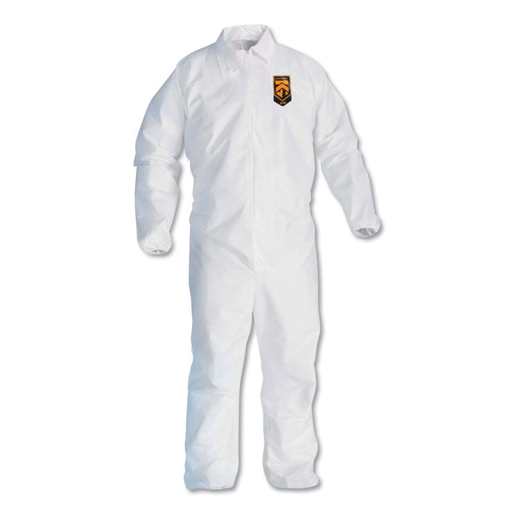 KleenGuard - A40 Elastic-Cuff and Ankles Coveralls, 4X-Large, White, 25/Carton