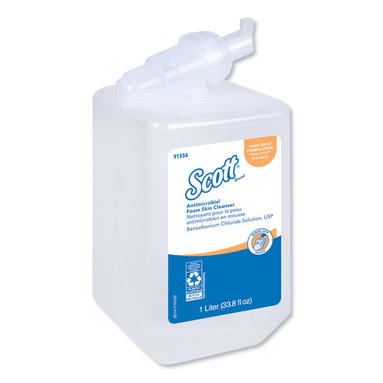 Scott - Control Antimicrobial Foam Skin Cleanser, Fresh Scent, 1,000mL Bottle, 6/Carton