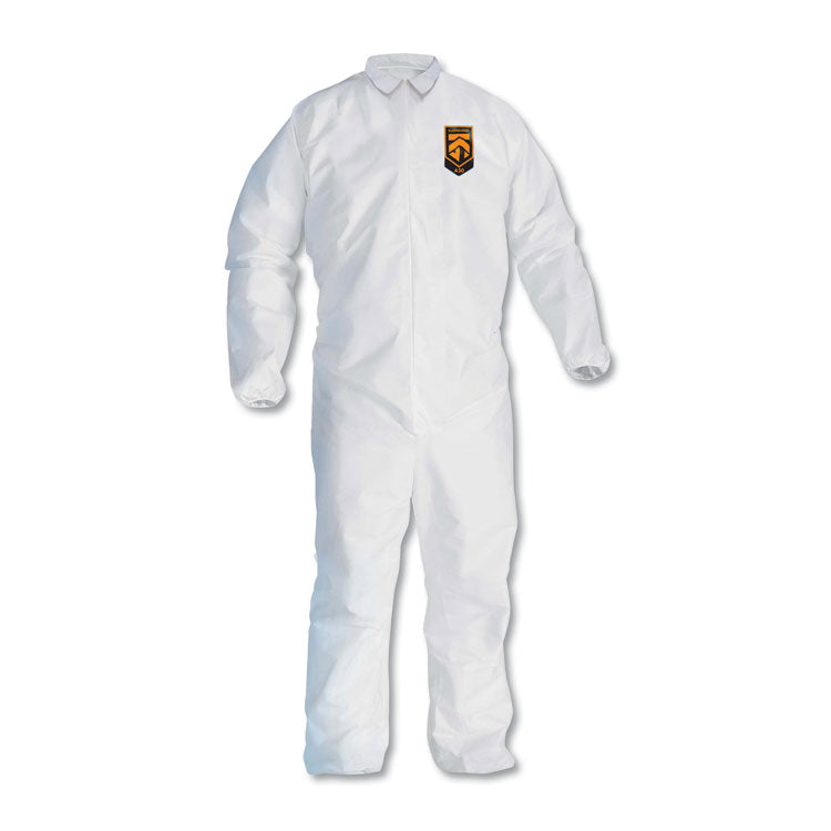 KleenGuard - A30 Elastic-Back and Cuff Coveralls, 2X-Large, White, 25/Carton