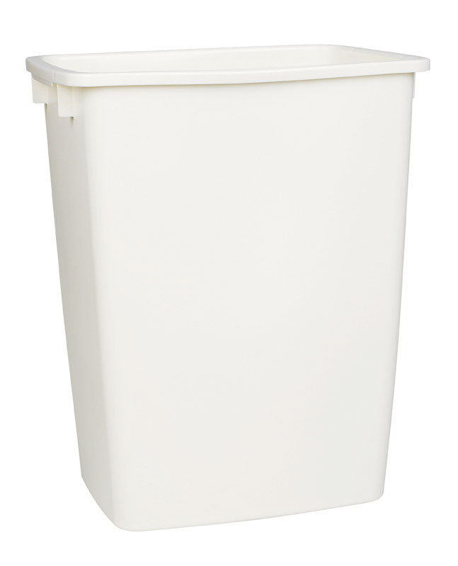 RUBBERMAID - Rubbermaid 9 gal Bisque Plastic Open Top Trash Can - Case of 6