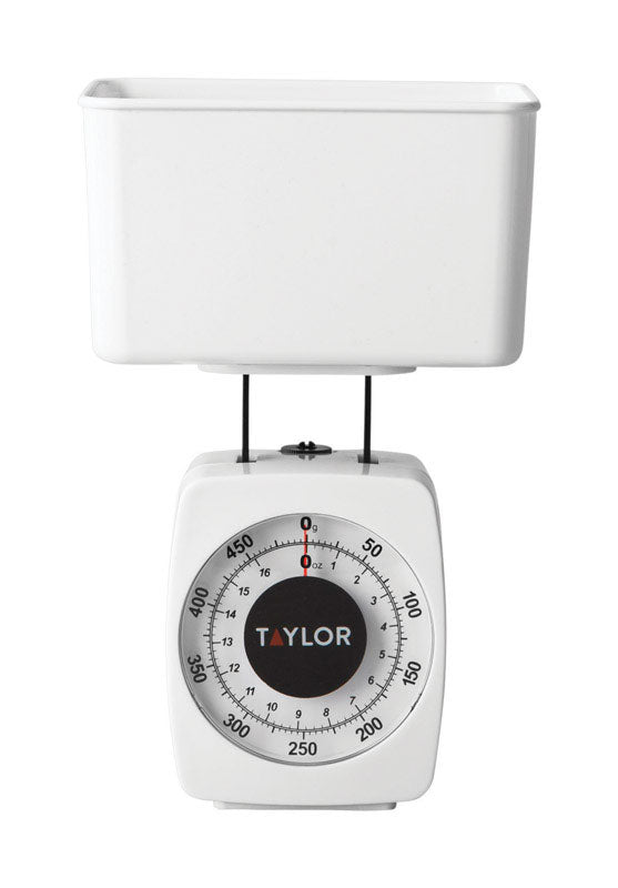 TAYLOR - Taylor White Analog Food Scale 1 lb