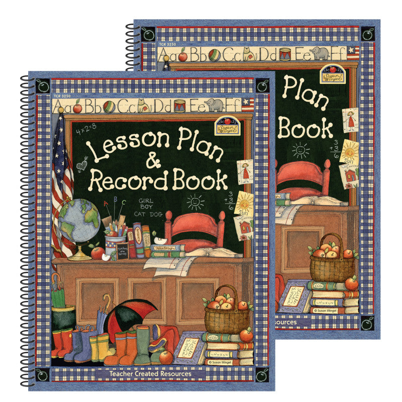 TEACHER CREATED RESOURCES - Susan Winget Lesson Plan & Record Book, Pack of 2