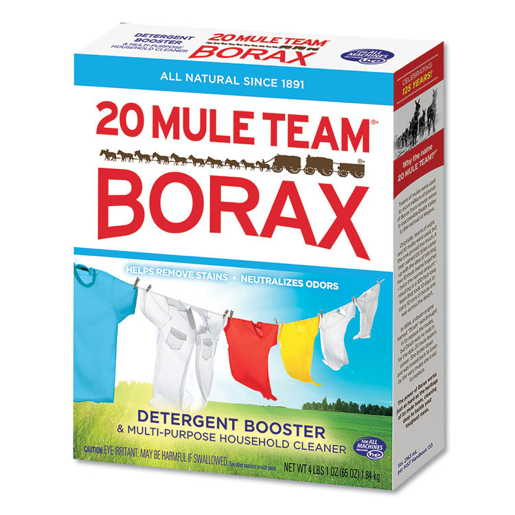 Dial - 20 Mule Team Borax Laundry Booster, Powder, 4 lb Box, 6 Boxes/Carton