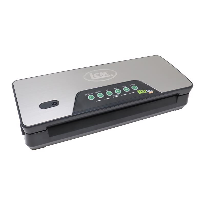 LEM - LEM MaxVacGo Black/Silver Food Vacuum Sealer