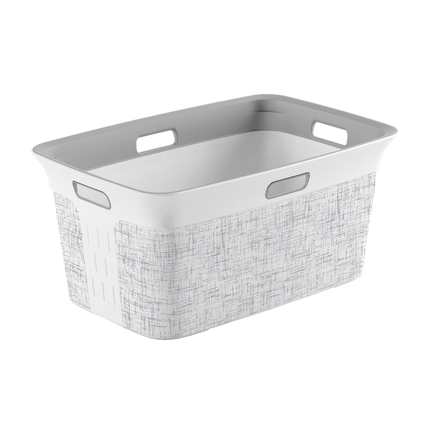Curver White Resin Laundry Basket - Case of 4