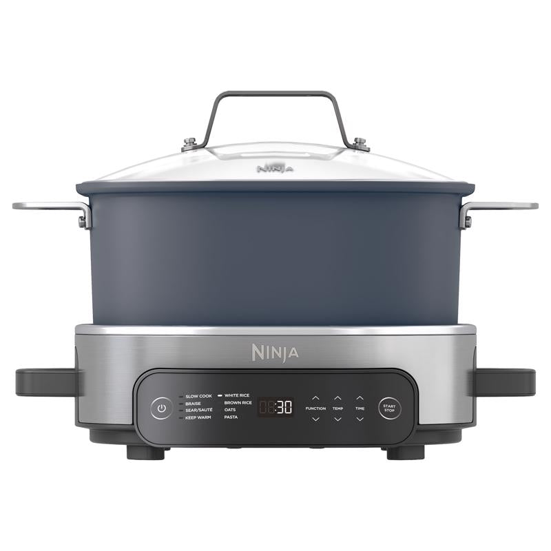 NINJNA - Ninjna 6.5 qt Gray Stainless Steel Multi-Cooker
