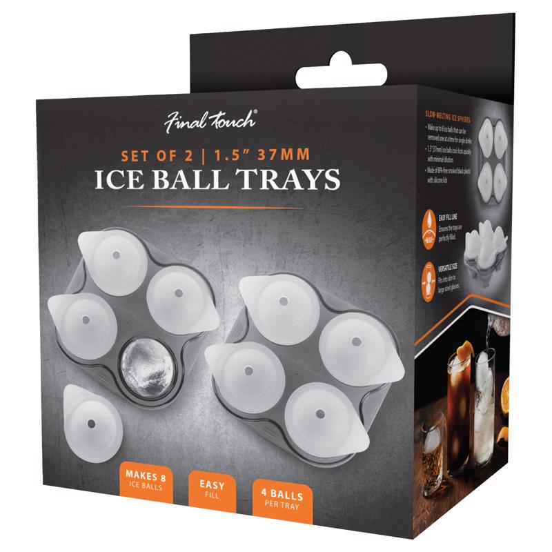 FINAL TOUCH - Final Touch Gray Plastic Ice Tray