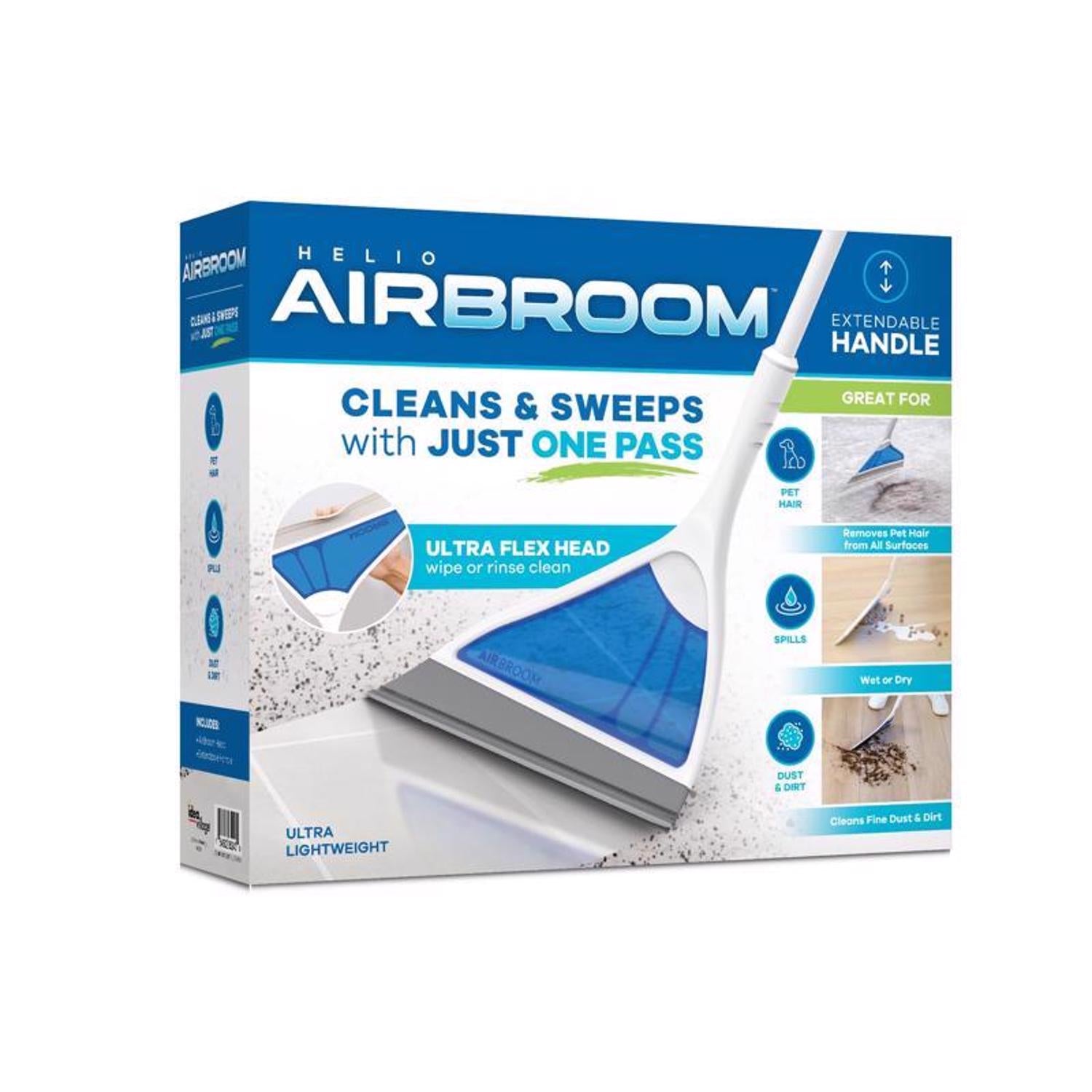 Helio AirBroom As Seen on TV 12 in. W Broom