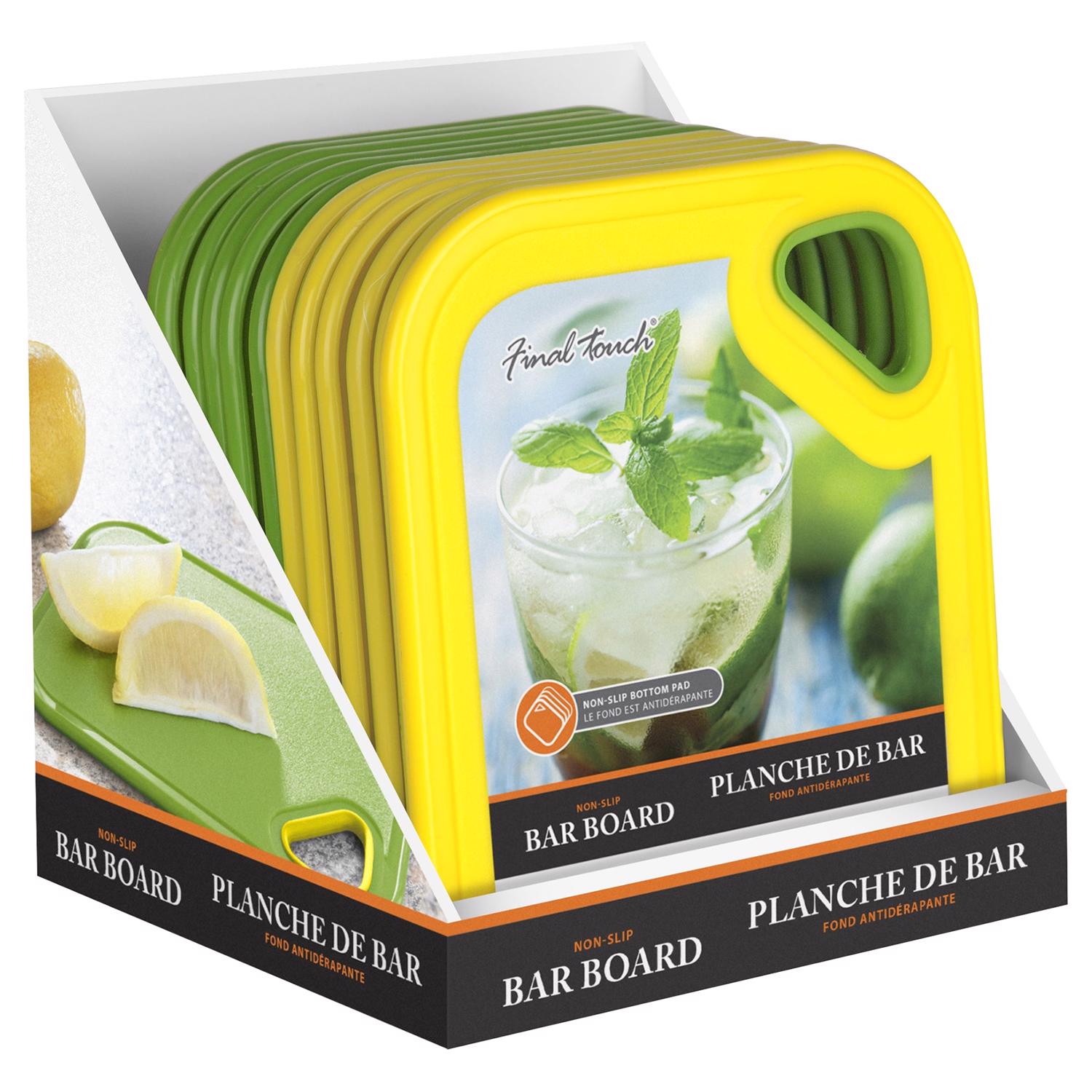 Final Touch 8 in. L X 6 in. W Plastic Cutting Board - Case of 12