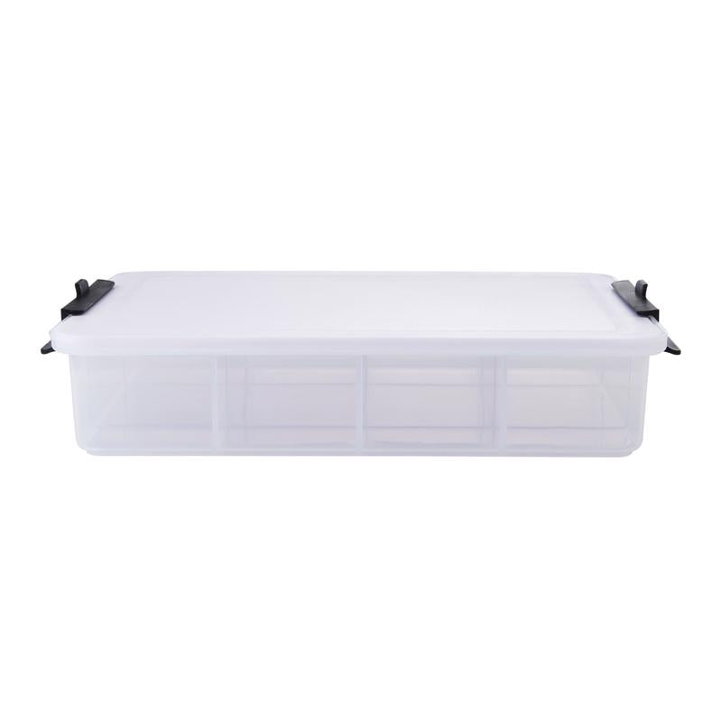 LIFETIME BRANDS - Lifetime Brands Clear/White Snackle Box With Cutting Lid 1 pk