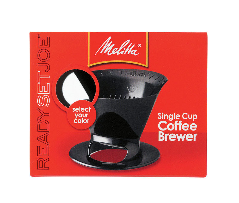 MELITTA - Melitta Ready Set Joe 1 cups Black Pour-Over Coffee Brewer