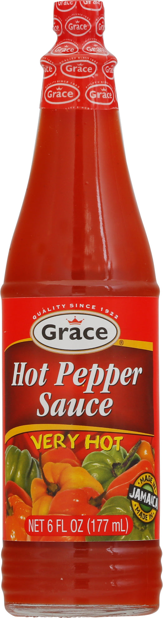 Grace Very Hot Pepper Sauce 6 fl oz - Case of 24