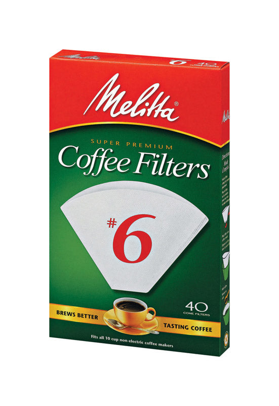 MELITTA - Melitta 10 cups White Cone Coffee Filter 40 pk