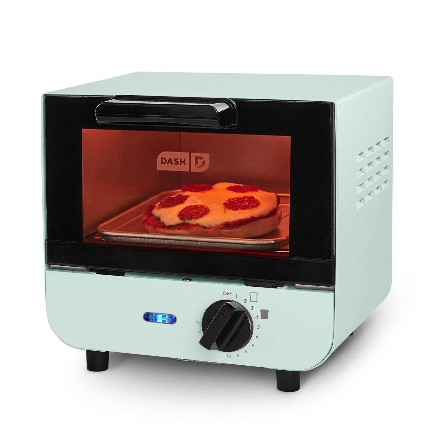 Dash Metal Blue Toaster Oven 7 in. H X 6 in. W X 8 in. D