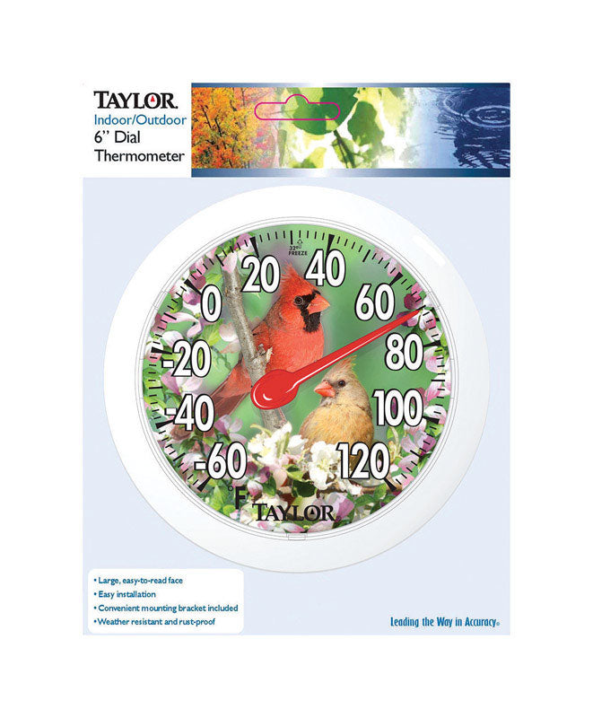 TAYLOR - Taylor Bird Design Dial Thermometer Plastic Assorted 6 in.