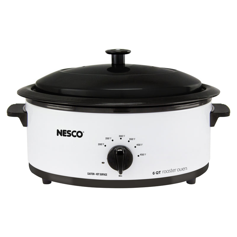 NESCO - Nesco White Porcelain 6 qt Electric Roaster 9.25 in. H X 12 in. W X 17 in. L