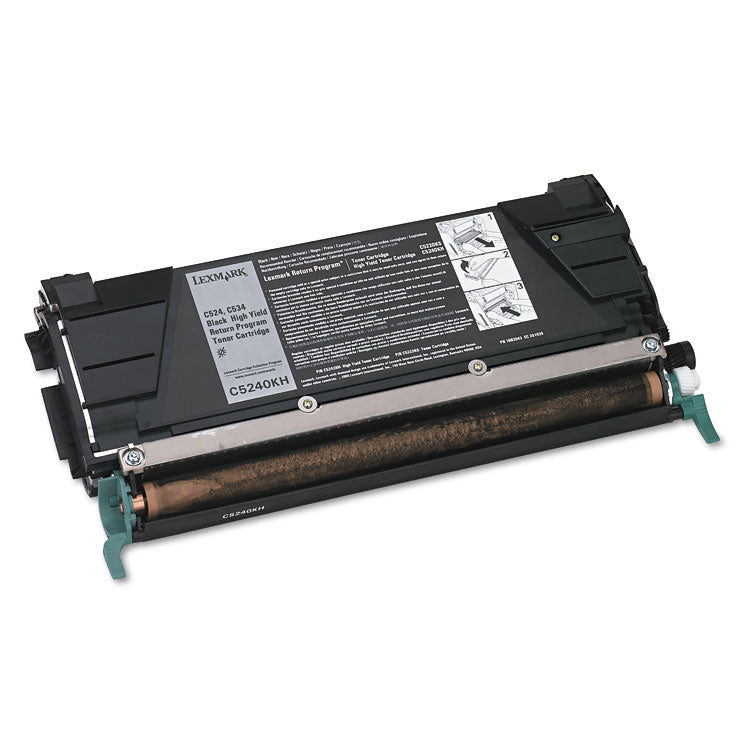 Lexmark - C5240KH Return Program High-Yield Toner, 8,000 Page-Yield, Black