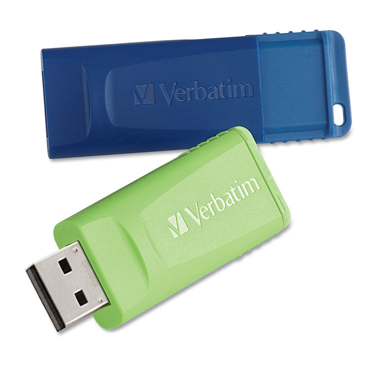 Verbatim - Store 'n' Go USB Flash Drive, 32 GB, Assorted Colors, 2 Pack