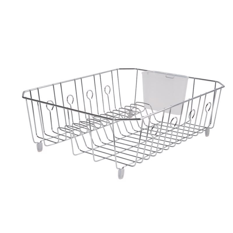 RUBBERMAID - Rubbermaid 17.6 in. L X 13.8 in. W X 5.9 in. H Chrome Steel Dish Drainer