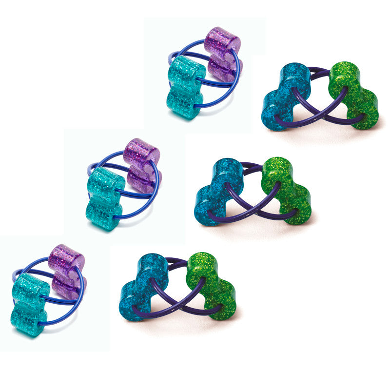 THE PENCIL GRIP - Loopeez, Sensory Ring Fidget Toy, Pack of 6
