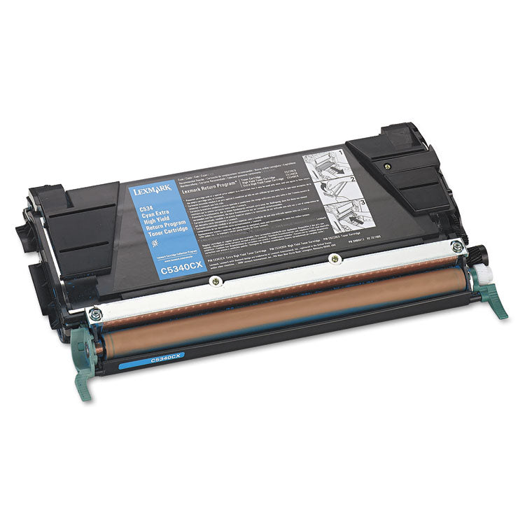 Lexmark - C5340CX Return Program Extra High-Yield Toner, 7,000 Page-Yield, Cyan