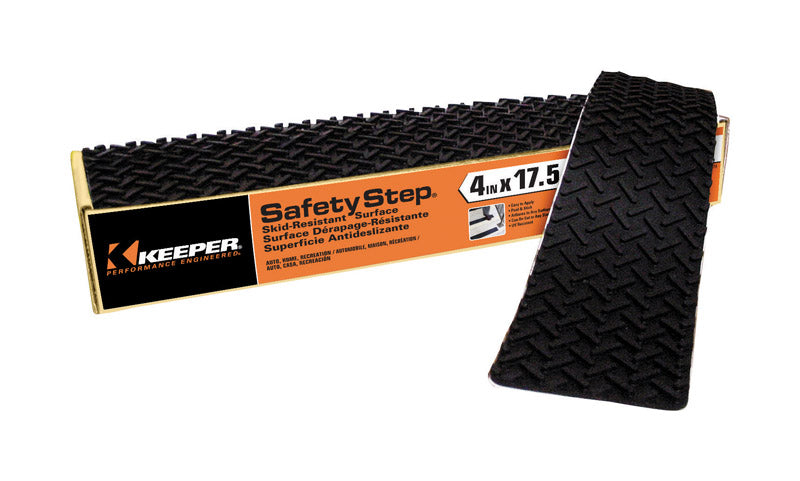 KEEPER - Keeper Safety Step 4 in. W X 17.5 in. L Gray Rubber Stair Tread - Case of 12