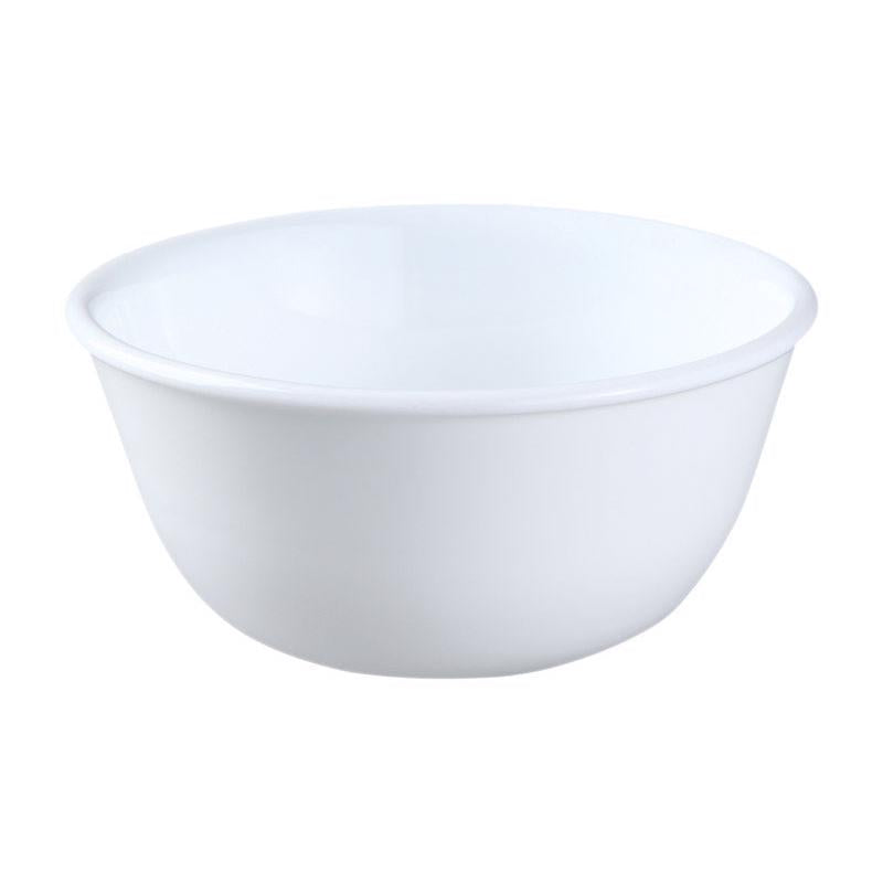 CORELLE - Corelle 12 oz Winter Frost Glass/Porcelain Soup/Dessert Cup Bowl 5.5 in. D 1 pk - Case of 4