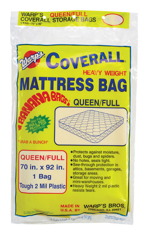 WARP'S - Warp's Queen/Full Size Clear Storage Bag