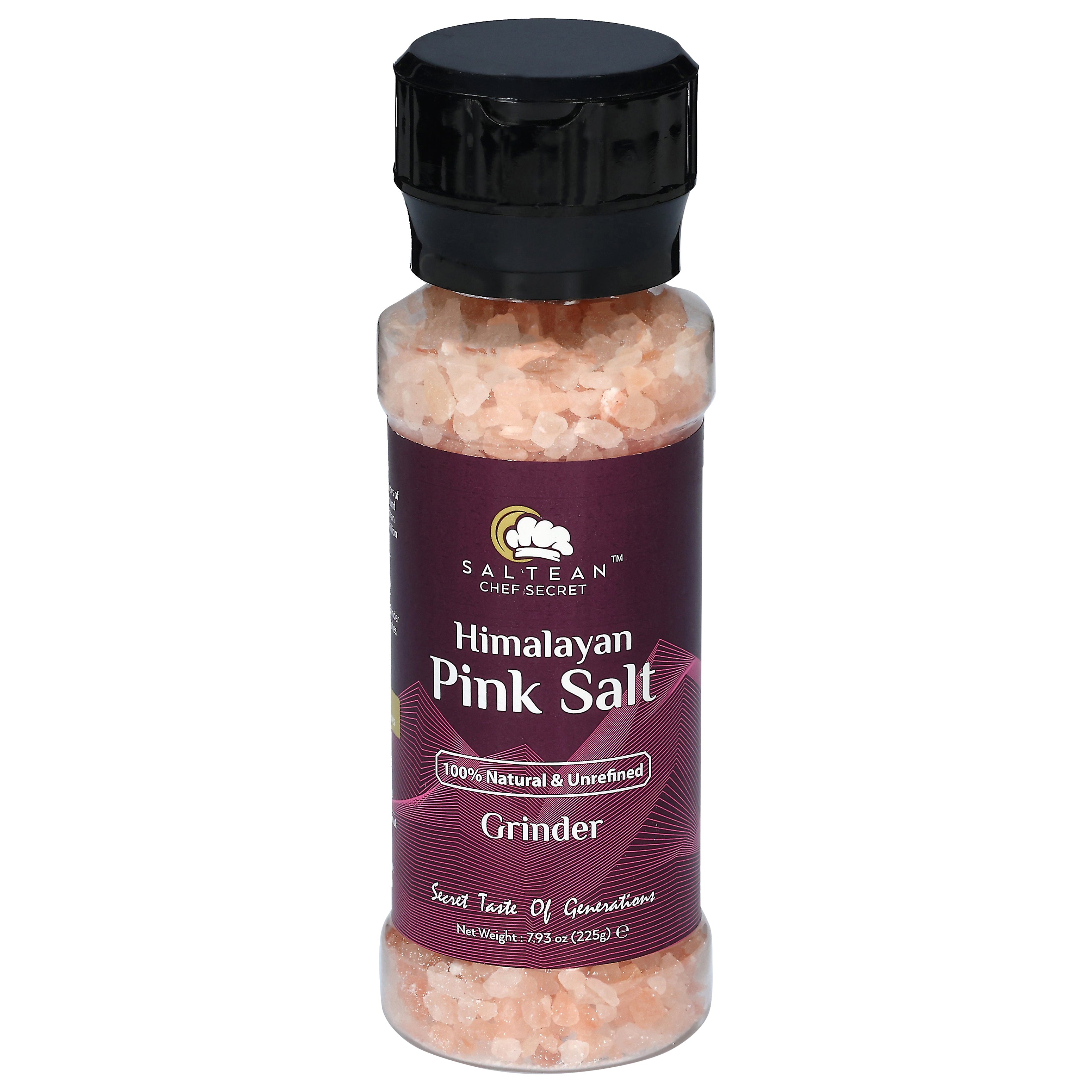 Saltean Himalayan Pink Salt Grinder 7.93 oz - Case of 12