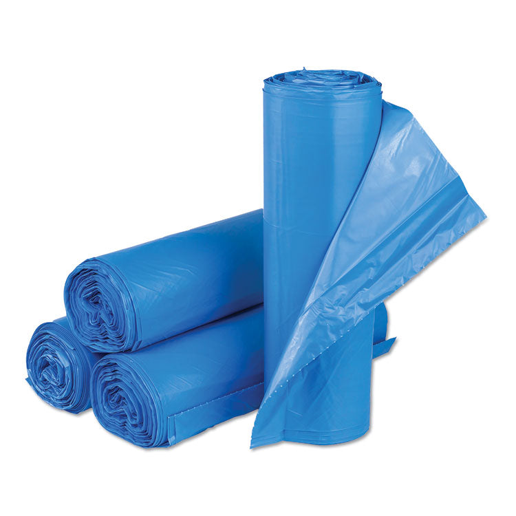 Inteplast Group - High-Density Commercial Can Liners, 33 gal, 14 microns, 30" x 43", Blue, 250/Carton