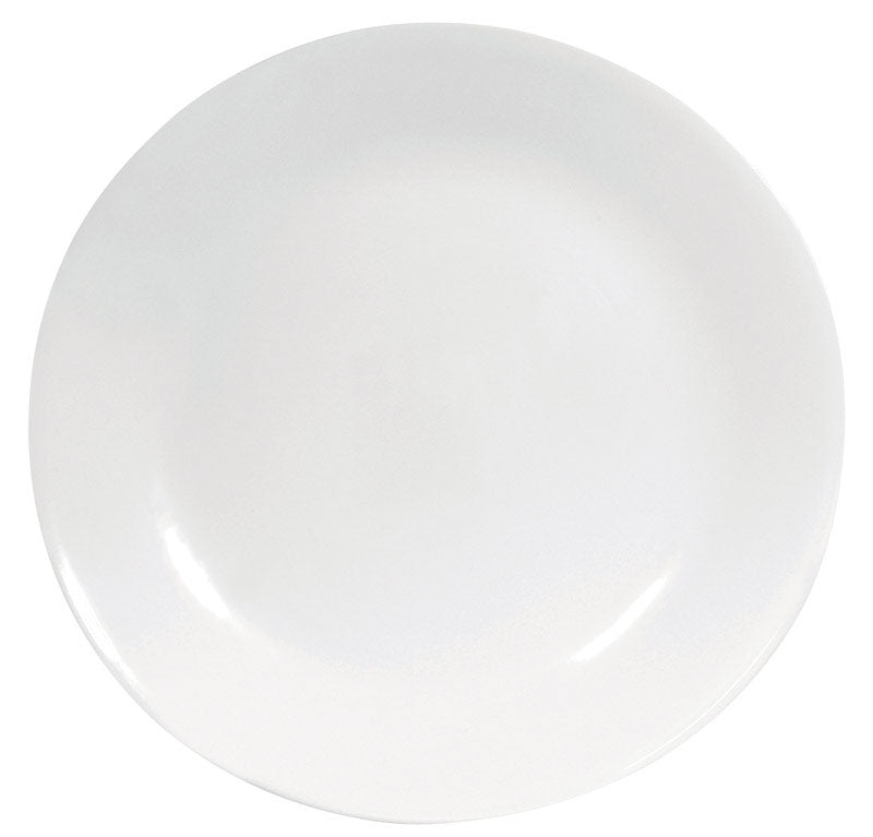 CORELLE - Corelle White Glass Winter Frost White Dinner Plate 10-1/4 in. D 1 pk - Case of 6