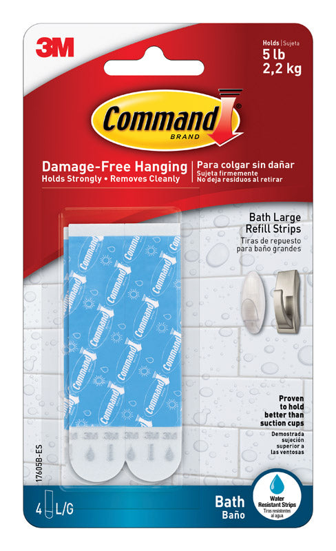 3M - 3M Command Large Foam Refill Strips 1-3/4 in. L 4 pk - Case of 6