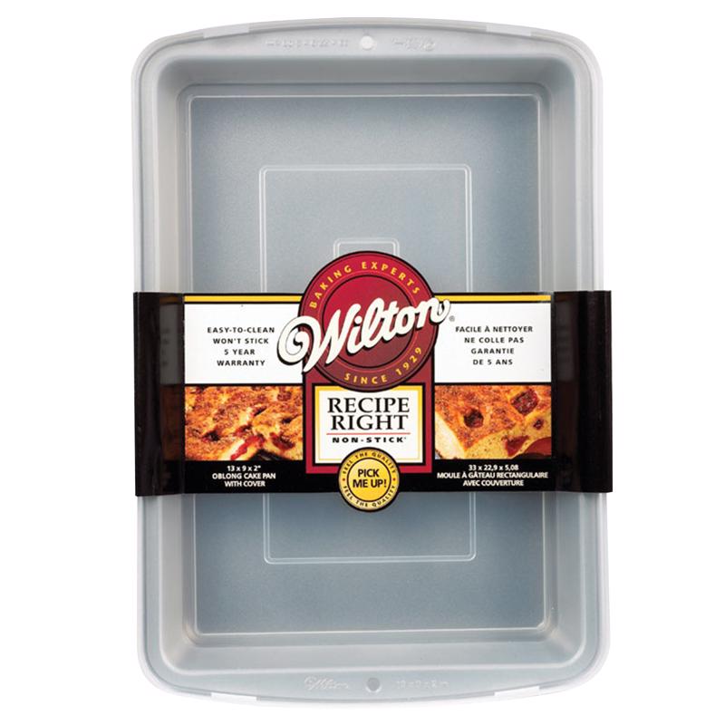 WILTON - Wilton Recipe Right 13 in. W X 9 in. L Cake Pan Silver/White 1 pc