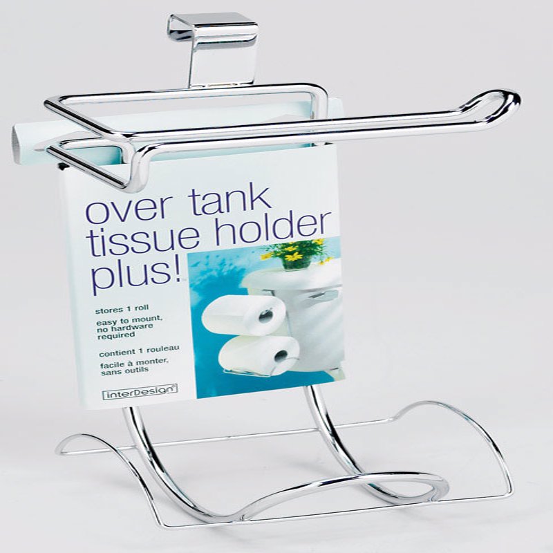 IDESIGN - iDesign Chrome Silver Over the Tank Toilet Paper Holder