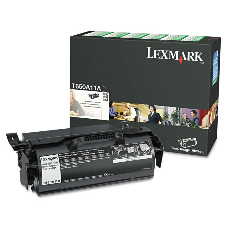 Lexmark - T650A11A Return Program Toner, 7,000 Page-Yield, Black
